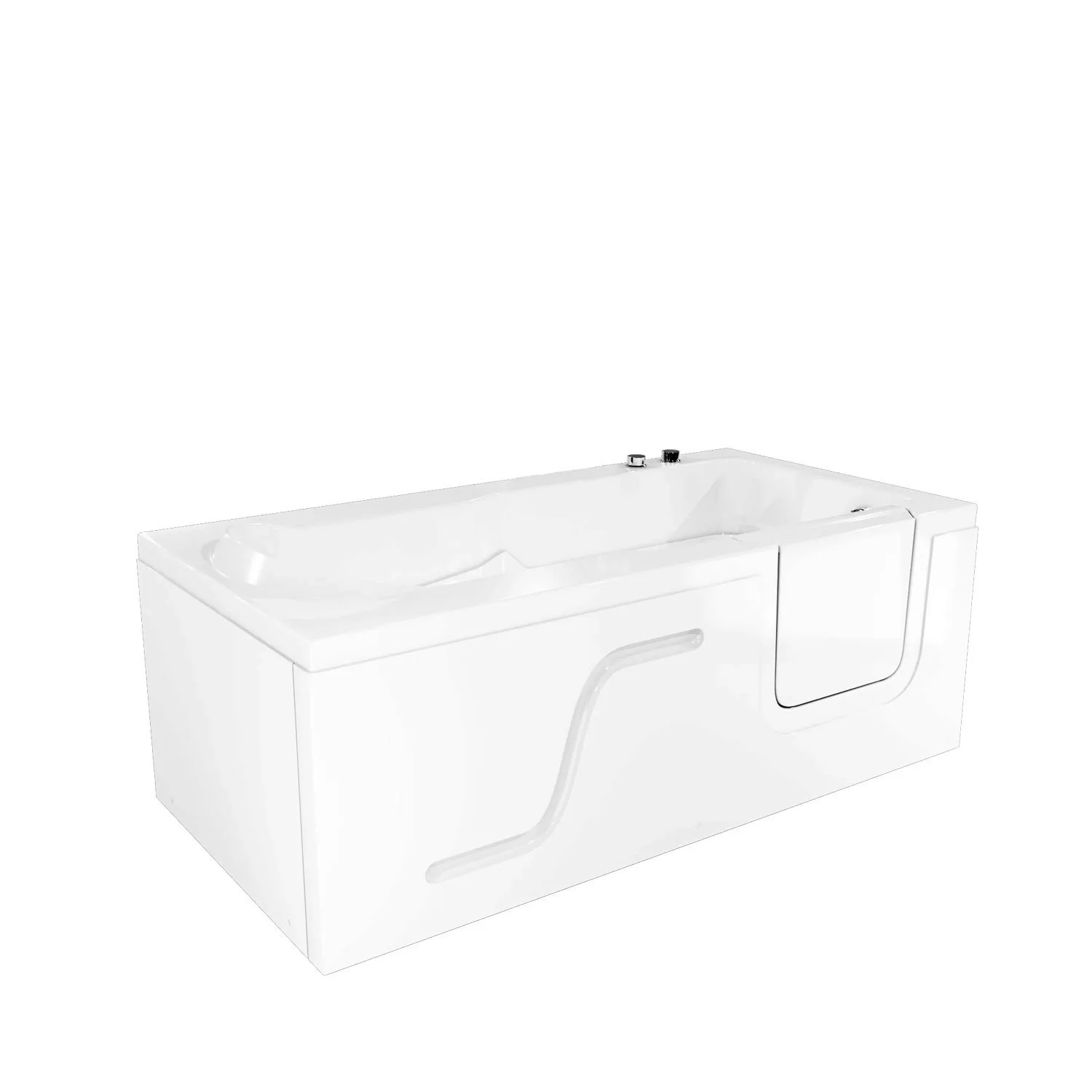 AcquaVapore Whirlpool Seniorenwanne mit Tür S17-WP-L 150x75cm ohne Armatur günstig online kaufen