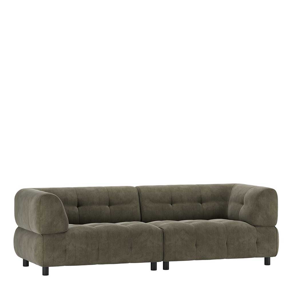 Sofa Couch mit Armlehnen 244 cm breit (zweiteilig) günstig online kaufen