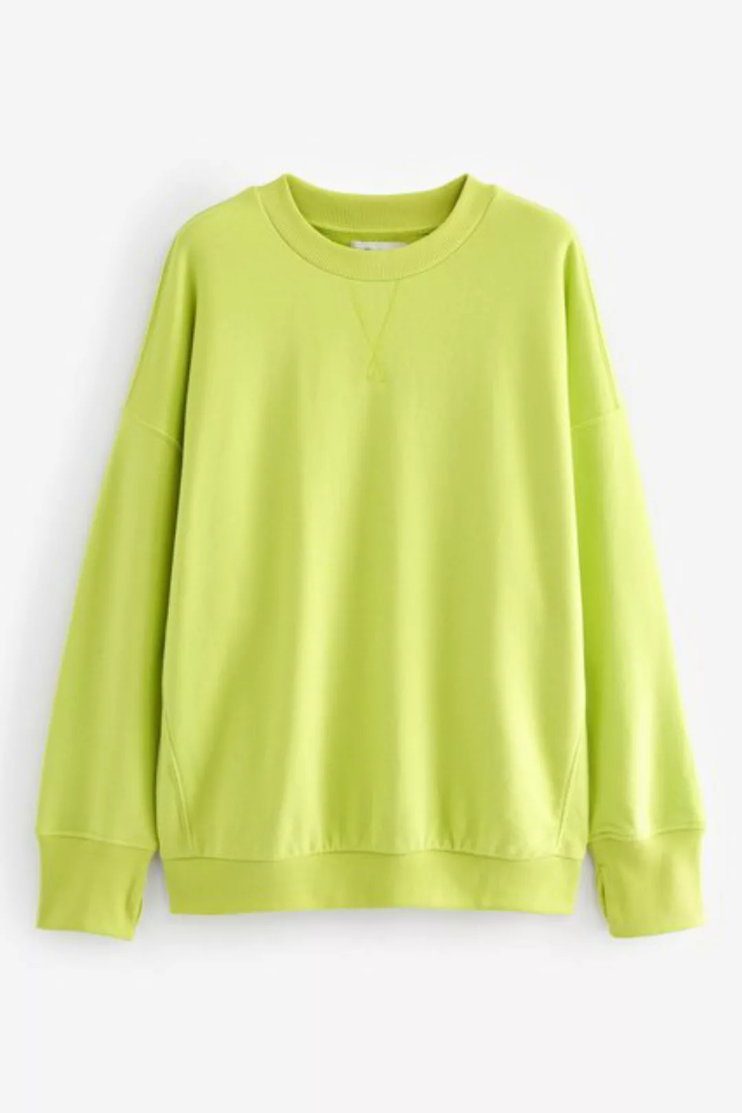 Next Longsweatshirt Oversized Fit längeres Active Rundhals-Sweatshirt (1-tl günstig online kaufen