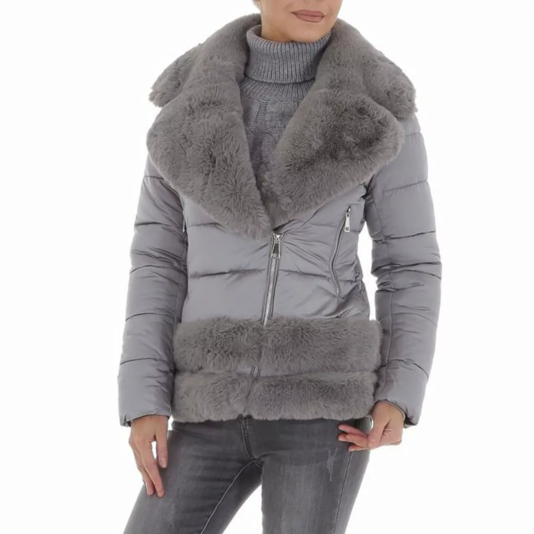 Ital-Design Winterjacke Damen Freizeit Dekofell Gefüttert Winterjacke in Gr günstig online kaufen