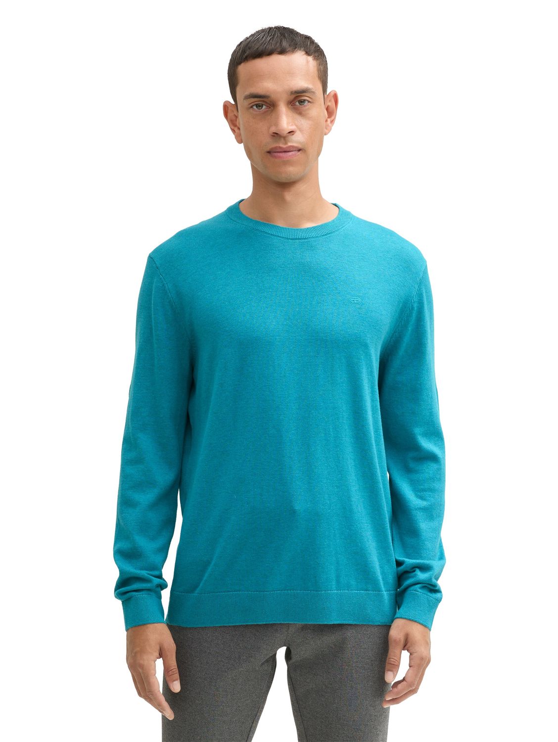 Tom Tailor Herren Rundhals Pullover BASIC CREWNECK KNIT - Relaxed Fit günstig online kaufen