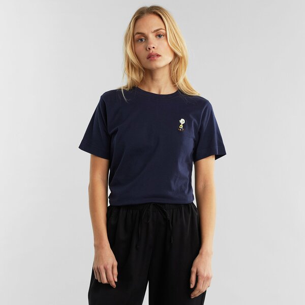 T-shirt Mysen Charlie Brown Embroidery Navy günstig online kaufen