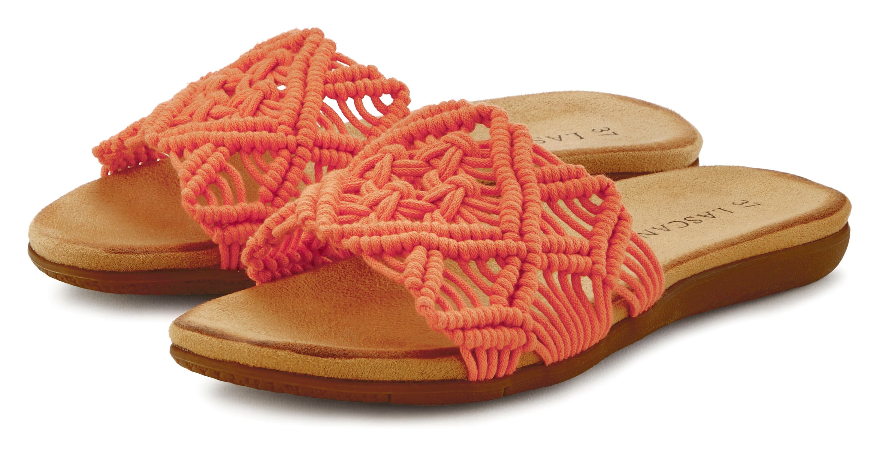 LASCANA Pantolette, Mule, Sandale, offener Schuh mit modischem Häkelmuster günstig online kaufen