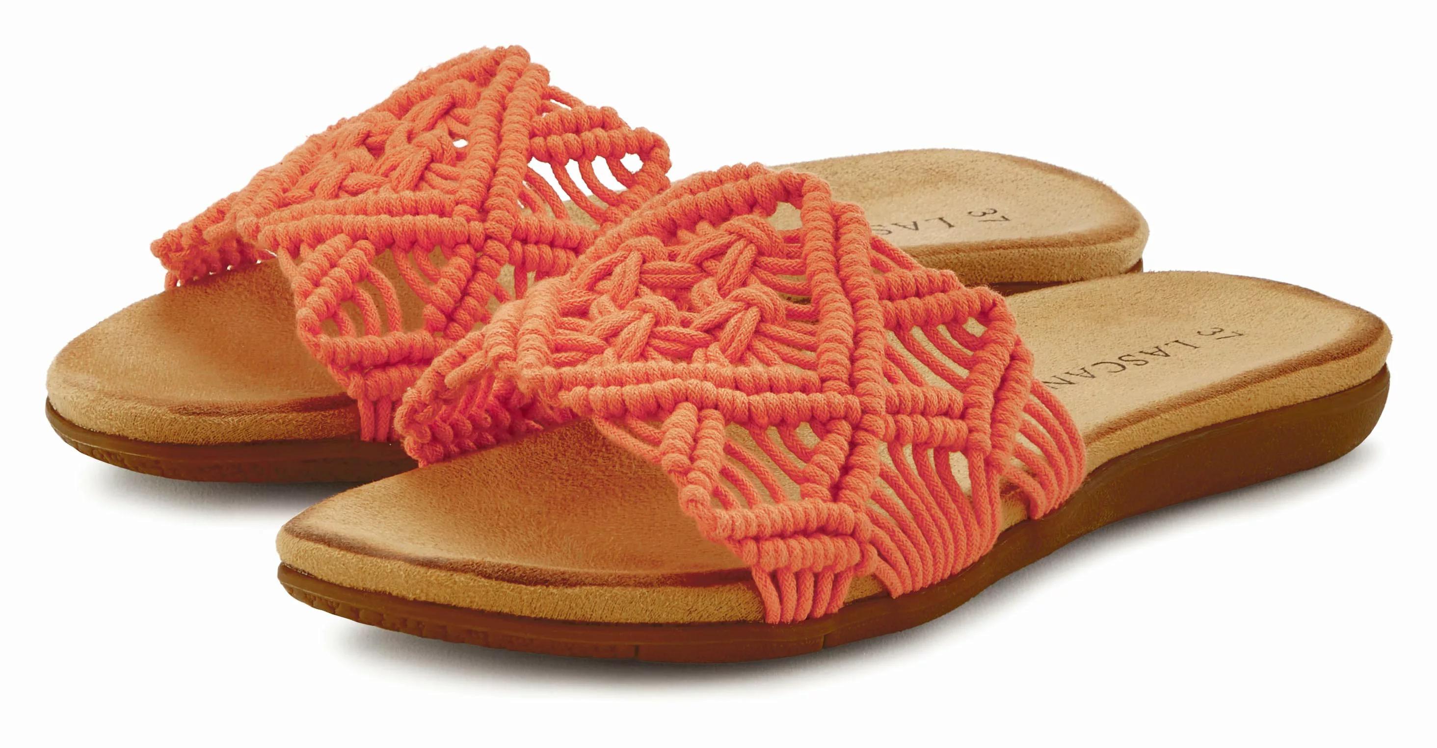 LASCANA Pantolette, Mule, Sandale, offener Schuh mit modischem Häkelmuster günstig online kaufen