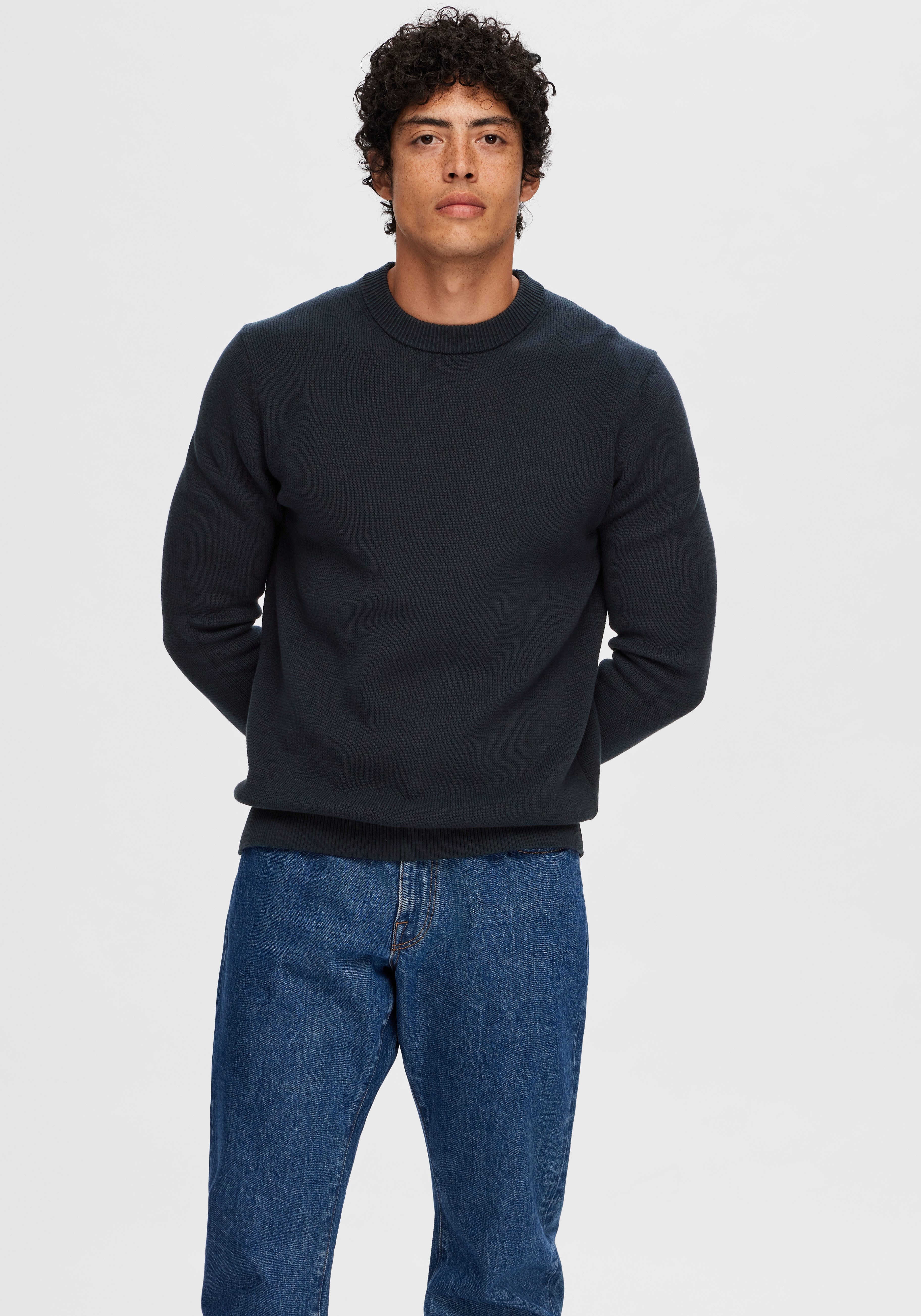 Selected Herren Rundhals Pullover SLHDANE - Regular Fit günstig online kaufen