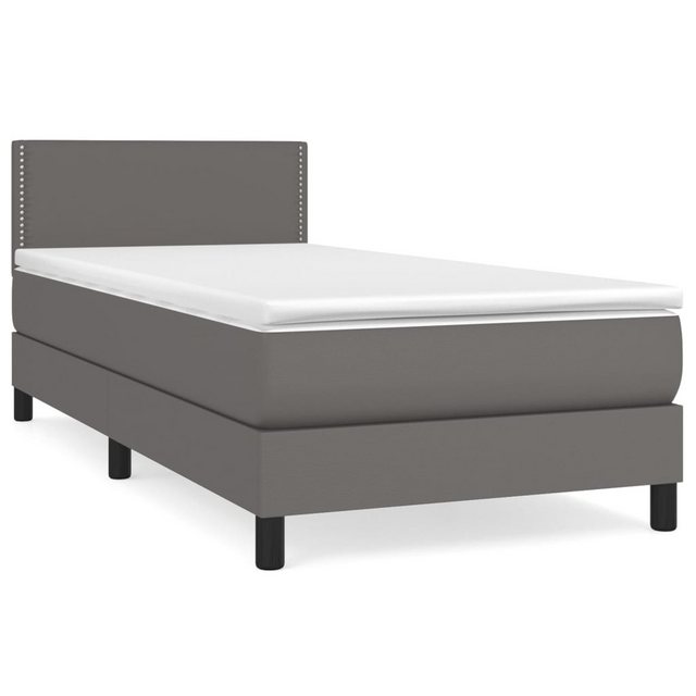 vidaXL Boxspringbett Bett Boxspringbett mit Matratze Kunstleder (80 x 200 c günstig online kaufen