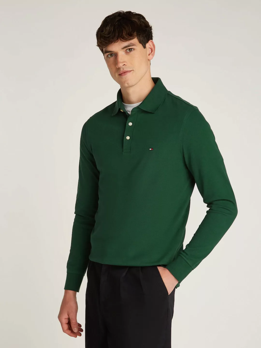 Tommy Hilfiger Langarm-Poloshirt 1985 SLIM LS POLO günstig online kaufen