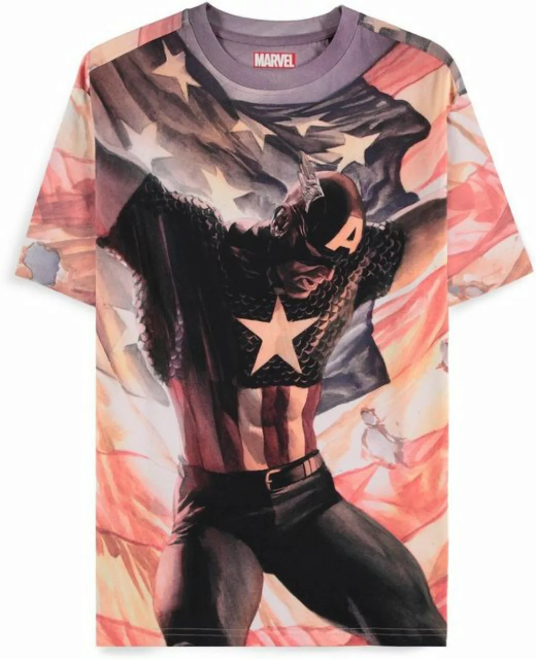 Captain America T-Shirt Captain America - Digital American AOP Men's Short günstig online kaufen