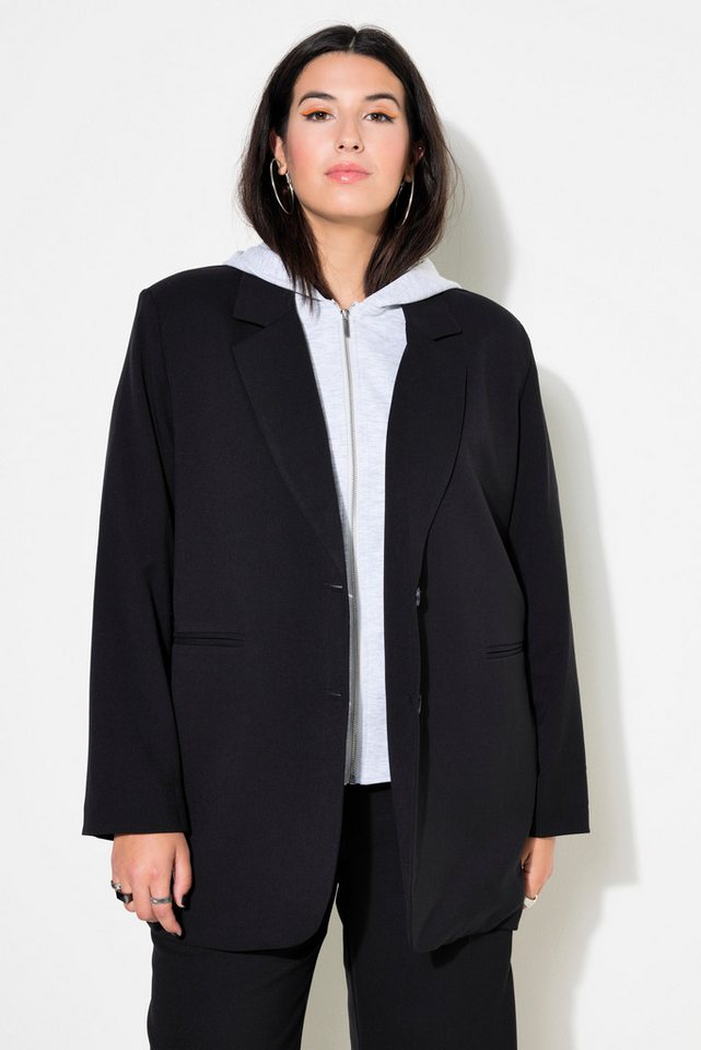 Studio Untold Blusenblazer Blazer oversized Kapuze Komplettfutter günstig online kaufen