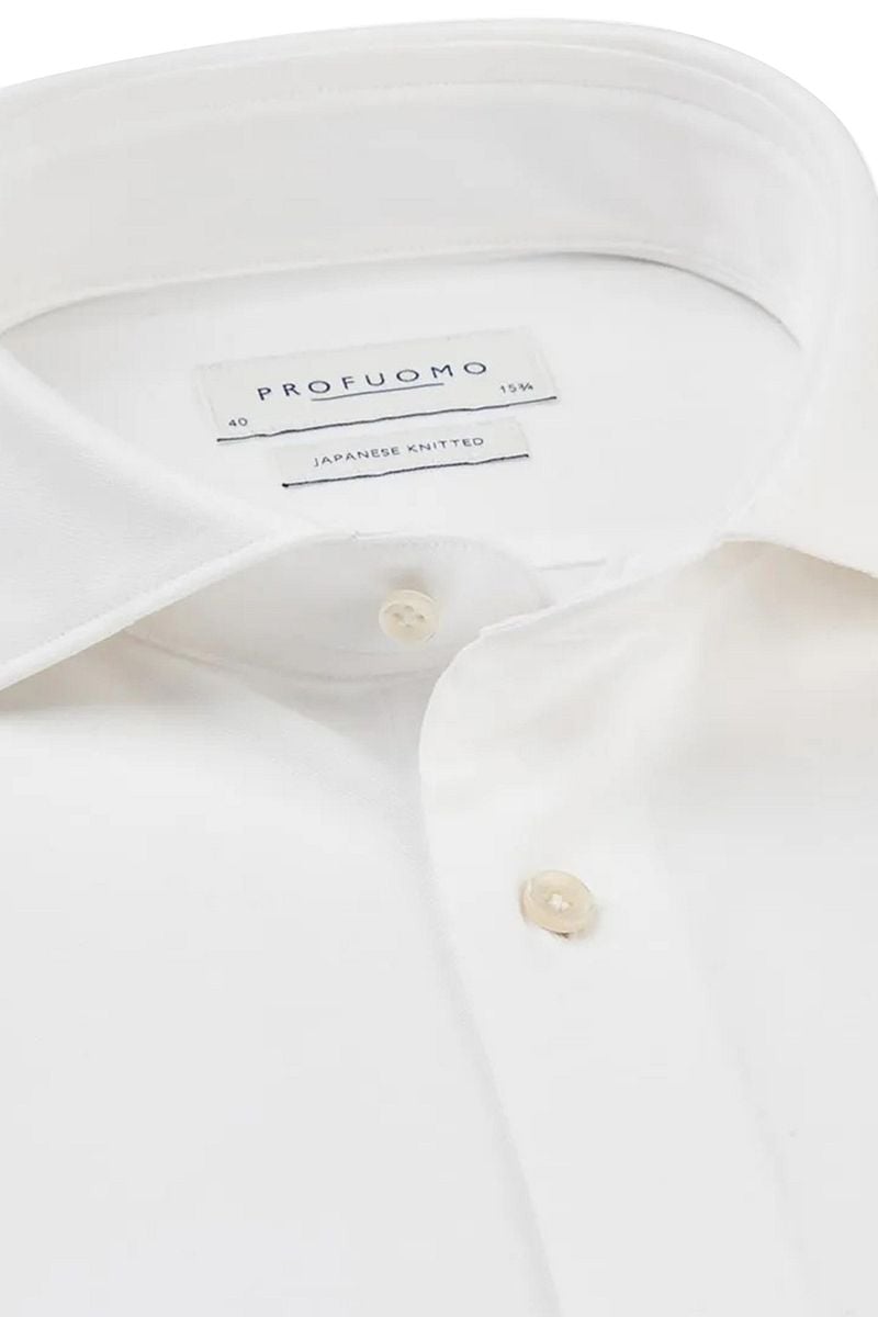 Profuomo Hemd Japanese Knitted Weiß - Größe 39 günstig online kaufen