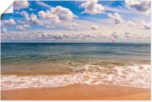 Artland Wandbild »Strandimpression Hörnum Sylt«, Strand, (1 St.), als Poste günstig online kaufen