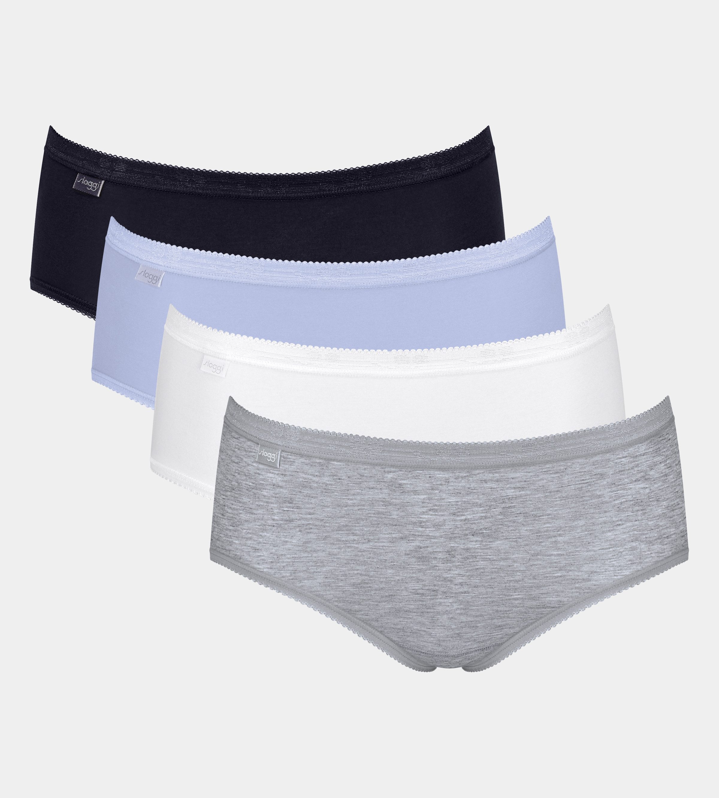 sloggi Midislip "Basic+", (4er Pack), Baumwollmix, elastisch, weiche Nähte, günstig online kaufen