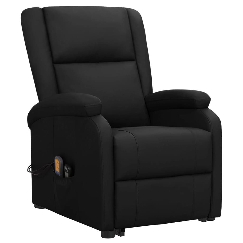 vidaXL Sessel Aufstehsessel Schwarz Kunstleder (1-St) günstig online kaufen