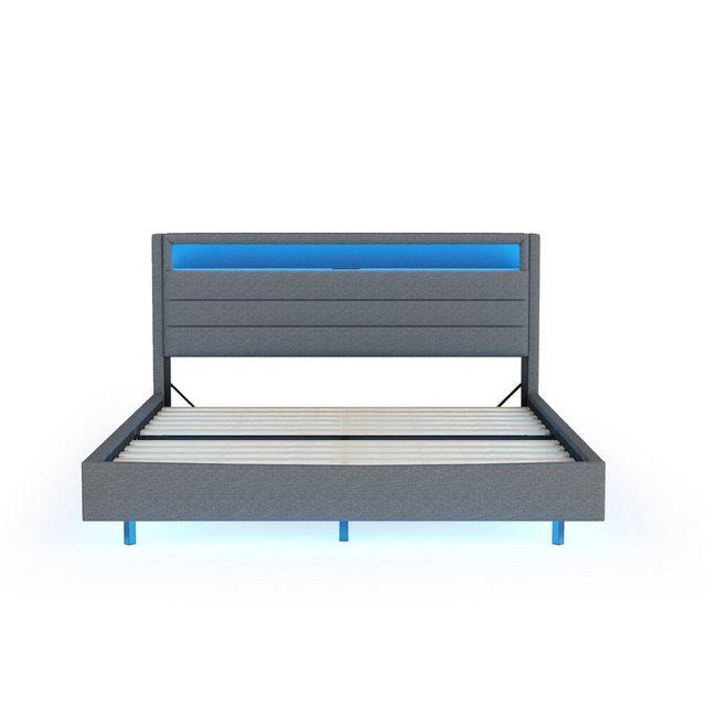 WISHDOR Polsterbett Hausbett mit USB-Steckdose und LED-Licht, wendbares Kop günstig online kaufen