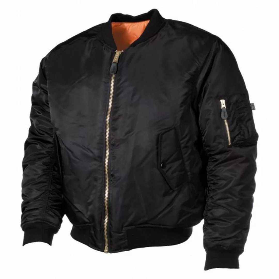 MFH Bomberjacke US Pilotenjacke MA1, Mod., schwarz - XS Paspeltaschen mit P günstig online kaufen