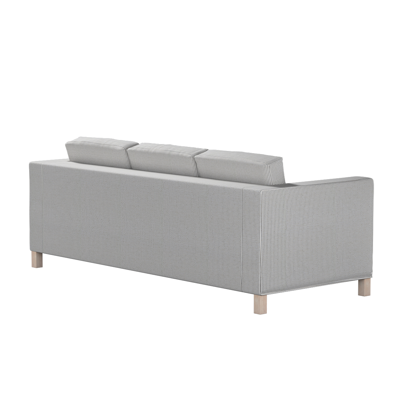 Bezug für Karlanda 3-Sitzer Sofa nicht ausklappbar, kurz, schwarz-beige, Be günstig online kaufen