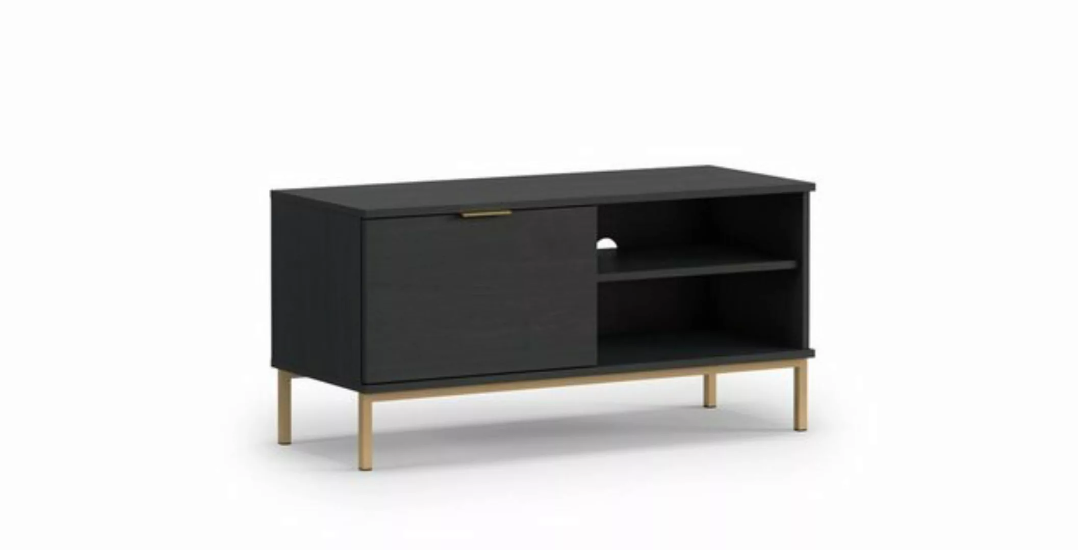 Beautysofa TV-Schrank Pula (RTV Schrank mit Einlegeboden, Marineblau / Schw günstig online kaufen