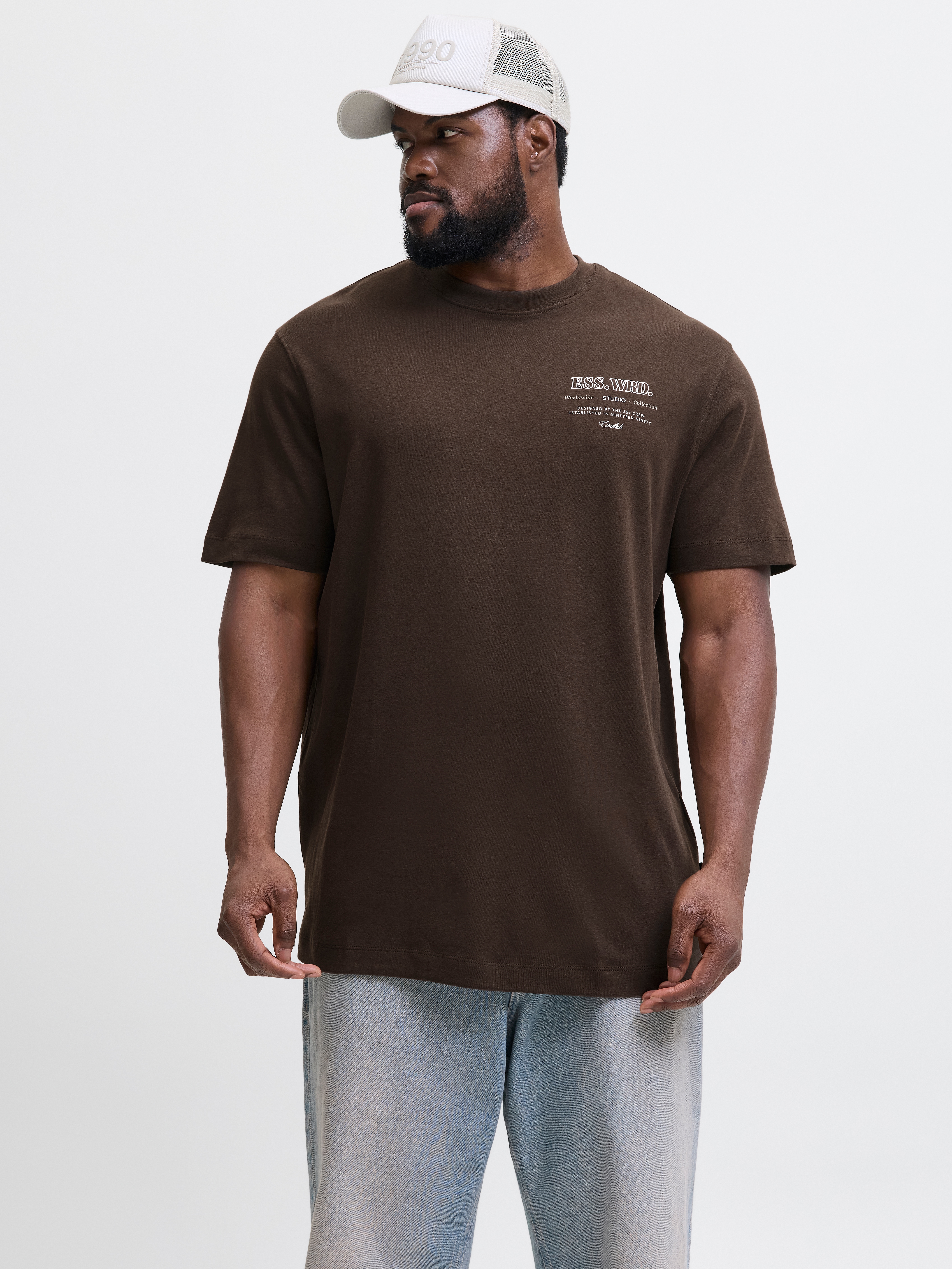 Jack & Jones PlusSize T-Shirt "JJEURBAN EDGE STUDIO TEE SS SN PLS", mit Log günstig online kaufen