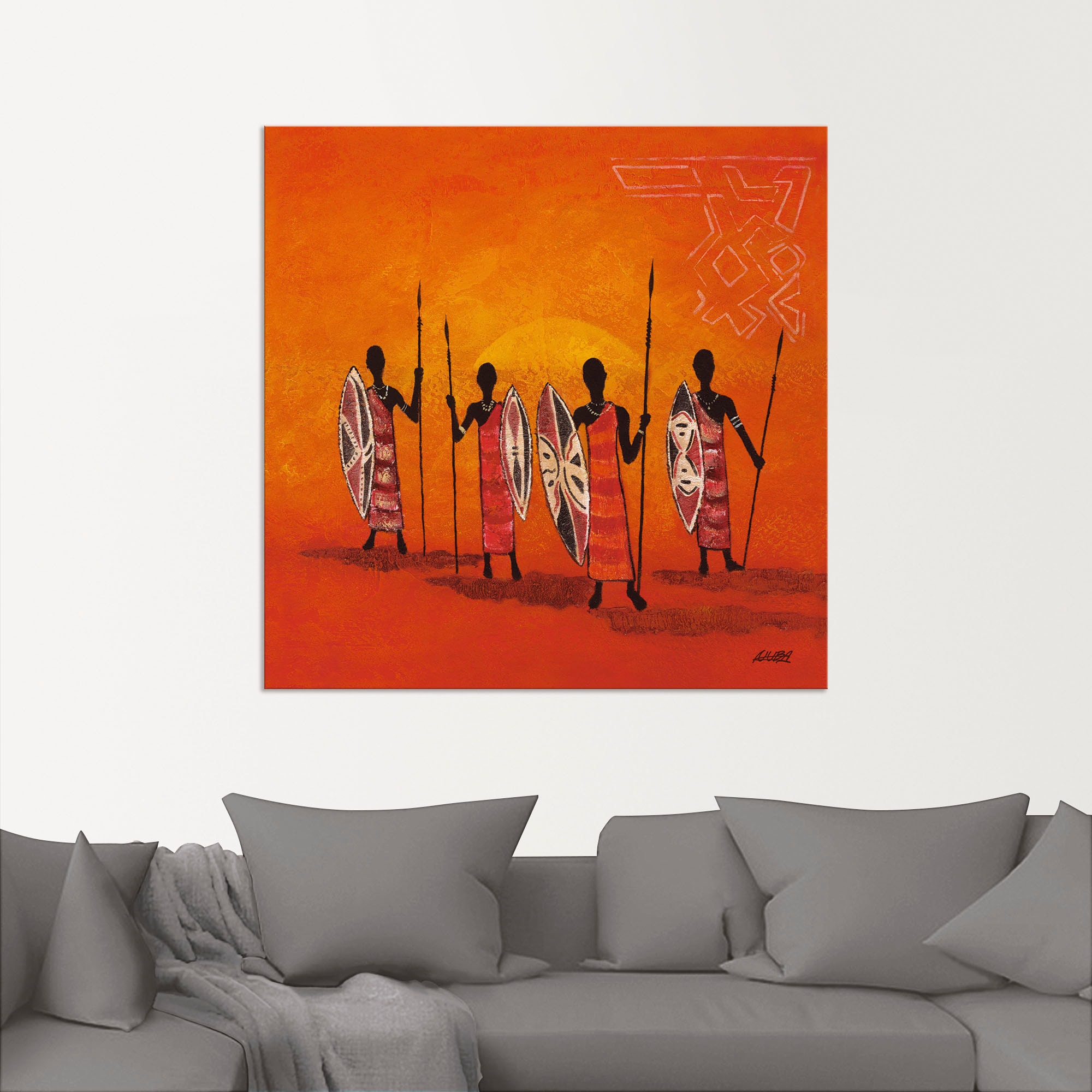 Artland Wandbild "Afrikanische Männer", Mann, (1 St.), als Alubild, Outdoor günstig online kaufen