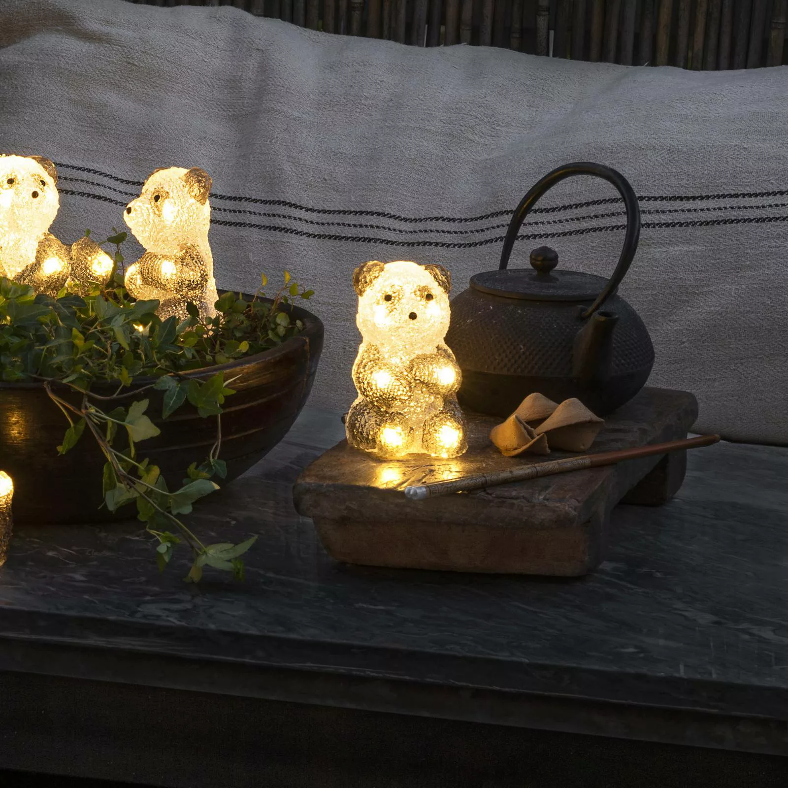 LED-Leuchtfigur Pandabär, 5er-Set als Kette günstig online kaufen