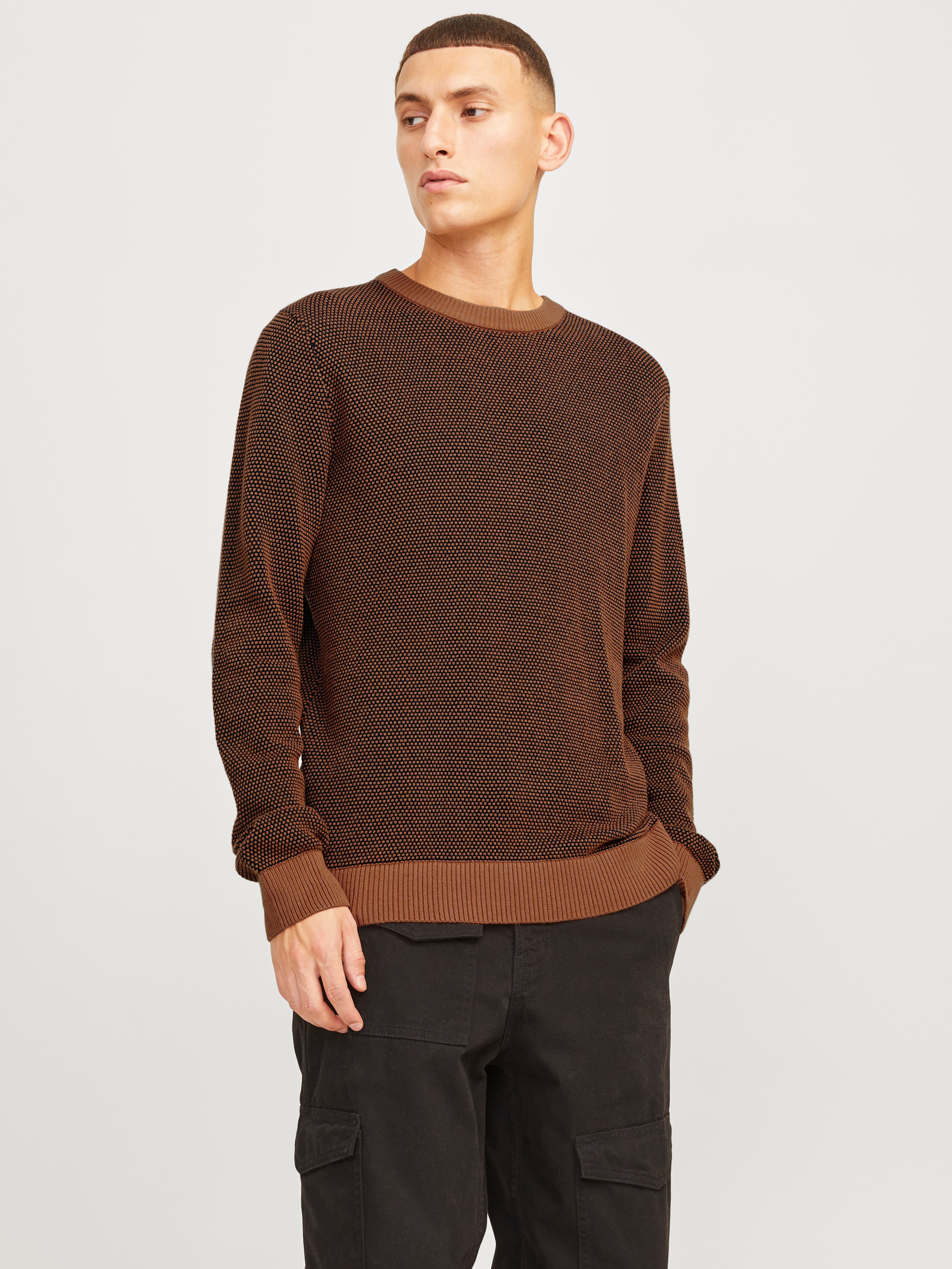 Jack & Jones Rundhalspullover JJEGLOBE KNIT günstig online kaufen