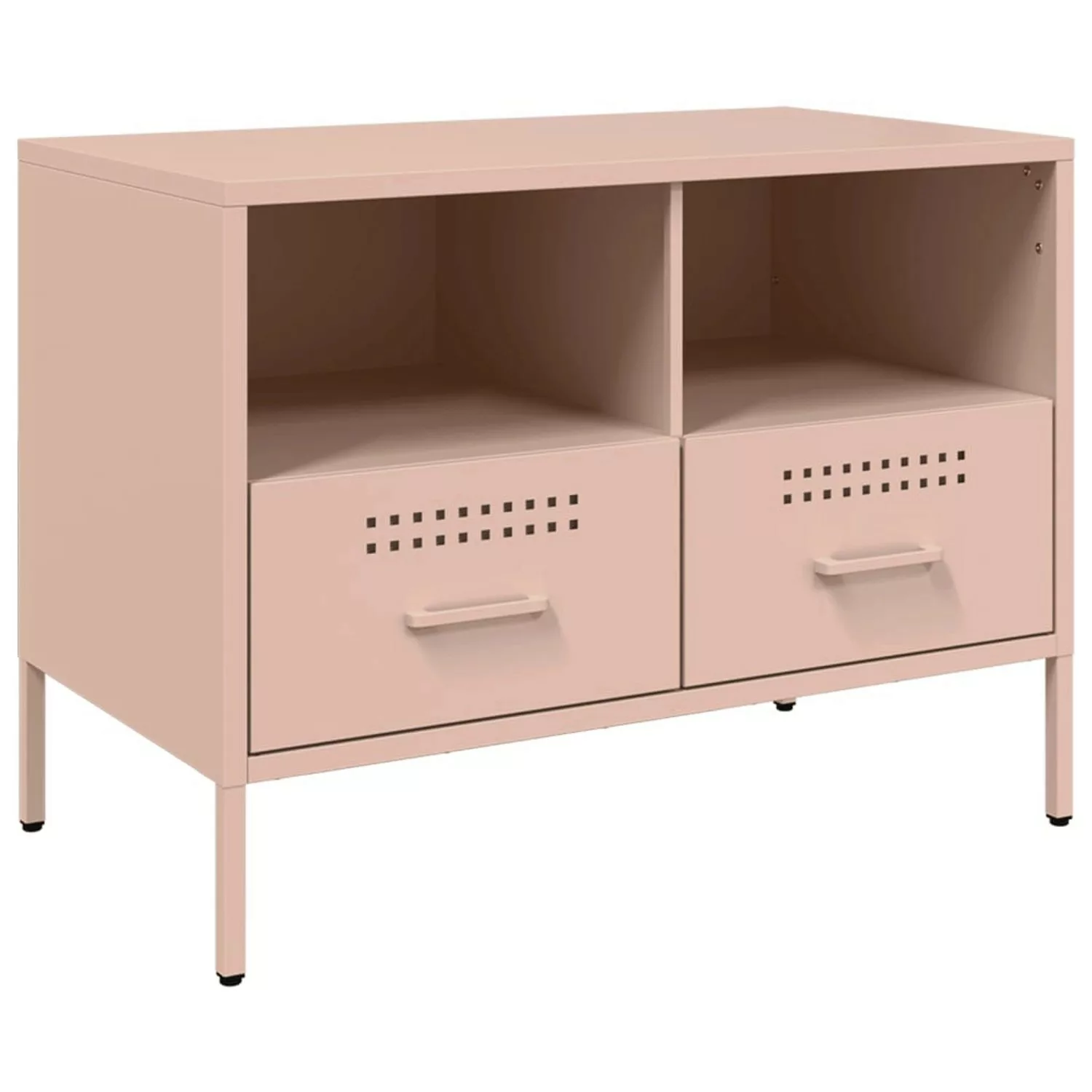 vidaXL TV-Schrank TV-Schrank Rosa 68x39x50,5 cm Stahl (1-St) günstig online kaufen