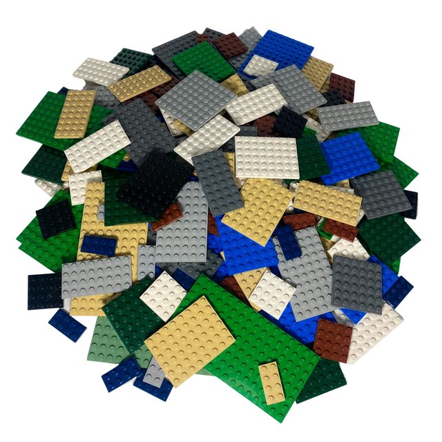 LEGO® Spielbausteine LEGO® Platten Bauplatten Bunt Gemischt NEU! Menge 50x, günstig online kaufen