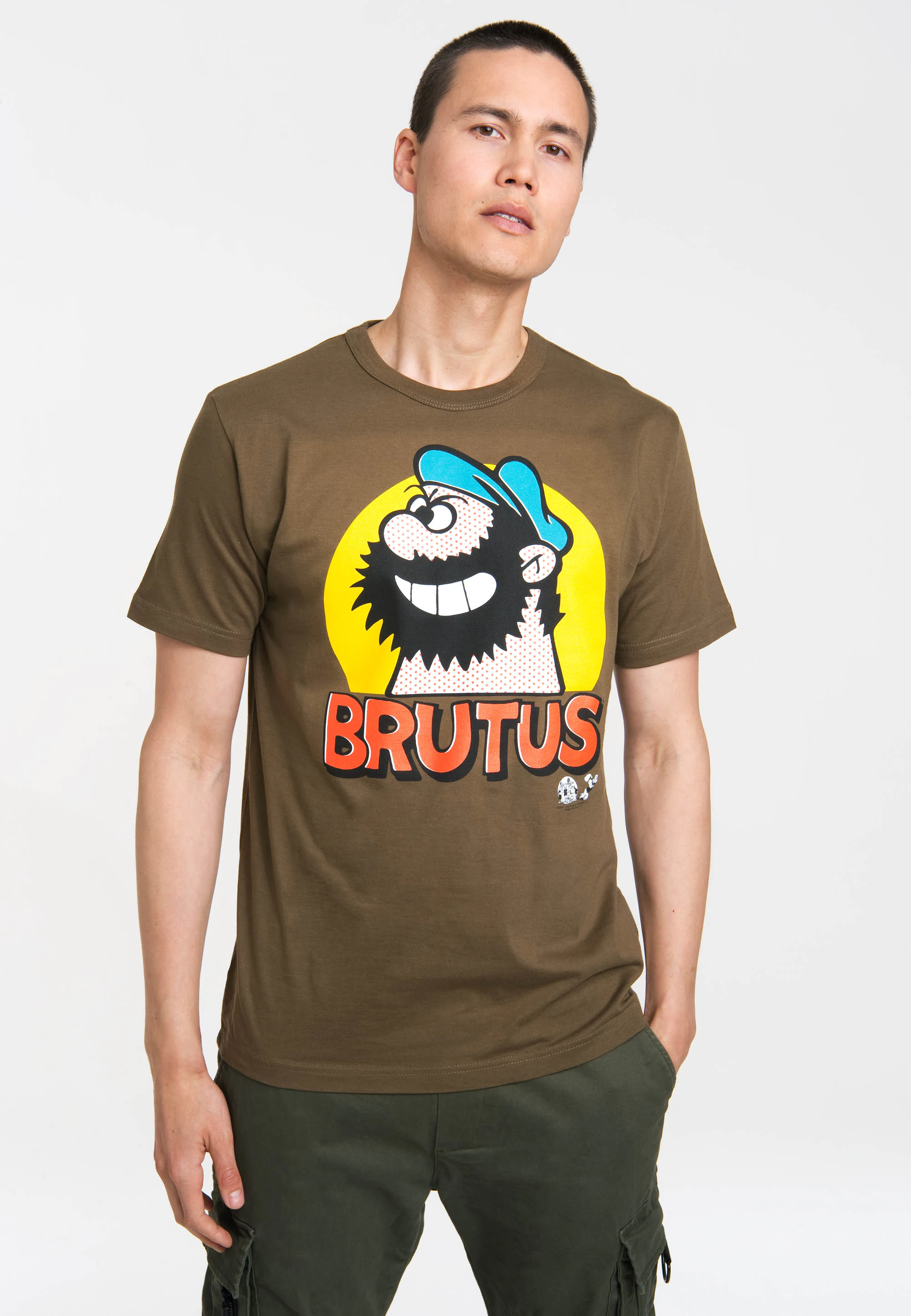 LOGOSHIRT T-Shirt "Popeye - Brutus Popart", mit kultigem Brutus-Frontprint günstig online kaufen