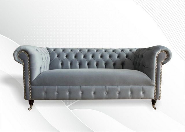 Xlmoebel Sofa Neues 3-Sitzer-Sofa Chesterfield Polstermöbel aus Stoff und L günstig online kaufen