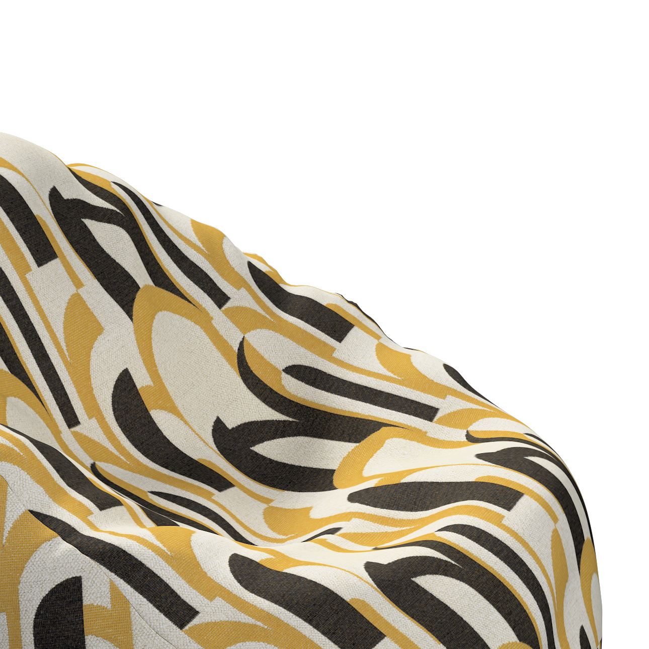 Bezug für Sitzsack, schwarz-gelb, Bezug für Sitzsack Ø80 x 115 cm, Cosy Hom günstig online kaufen