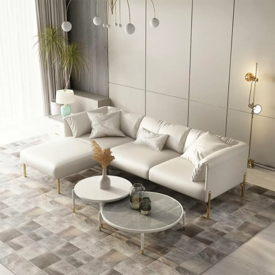 JVmoebel Ecksofa, Design Ecksofa Couch Polster Ledersofa Sofa Italienische günstig online kaufen