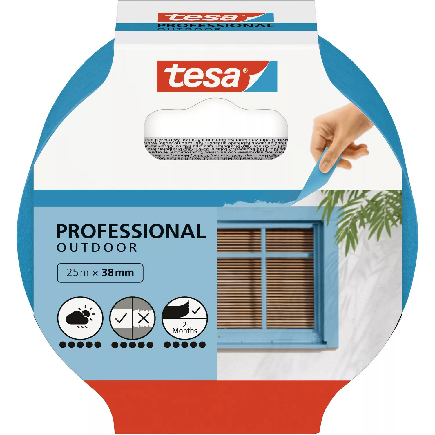 Tesa Malerband Professional Outdoor 25 m x 38 mm günstig online kaufen