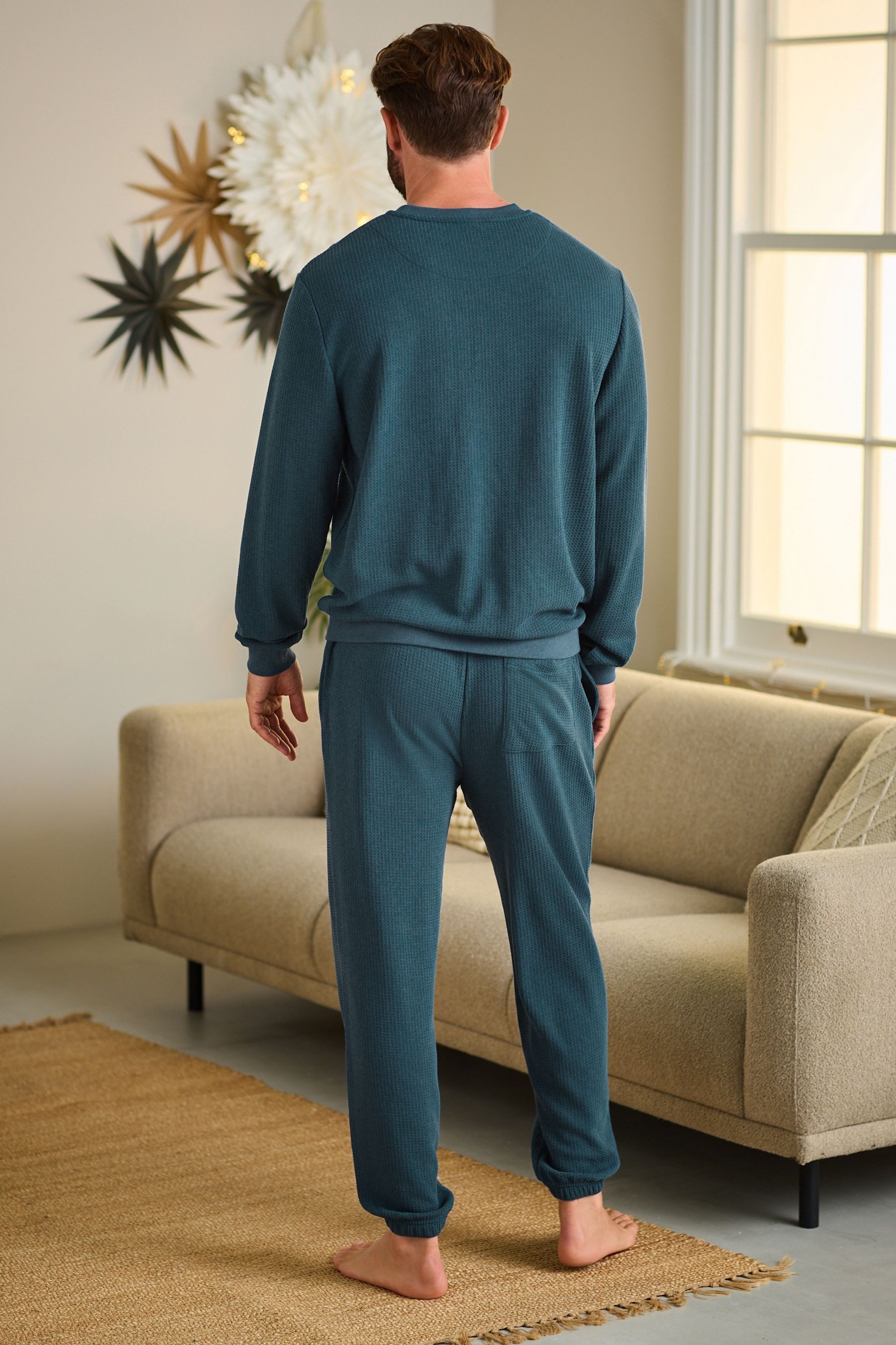 Next Pyjama Langarm-Schlafanzug mit weicher Waffelstruktur günstig online kaufen