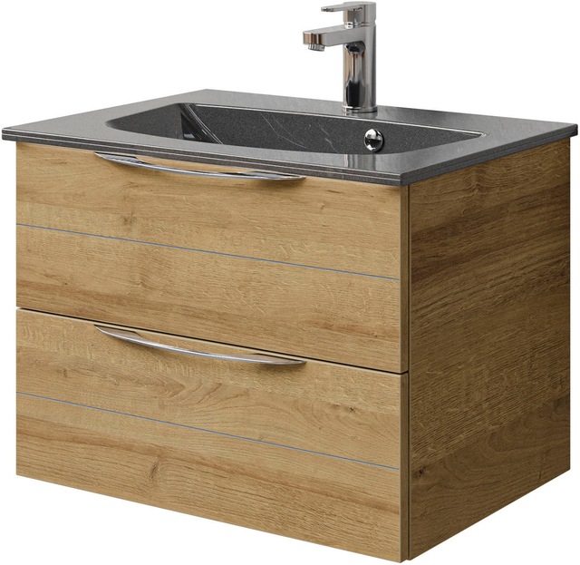 Saphir Waschtisch "Serie 6025 Mineralmarmor-Waschtisch mit Unterschrank, 67 günstig online kaufen