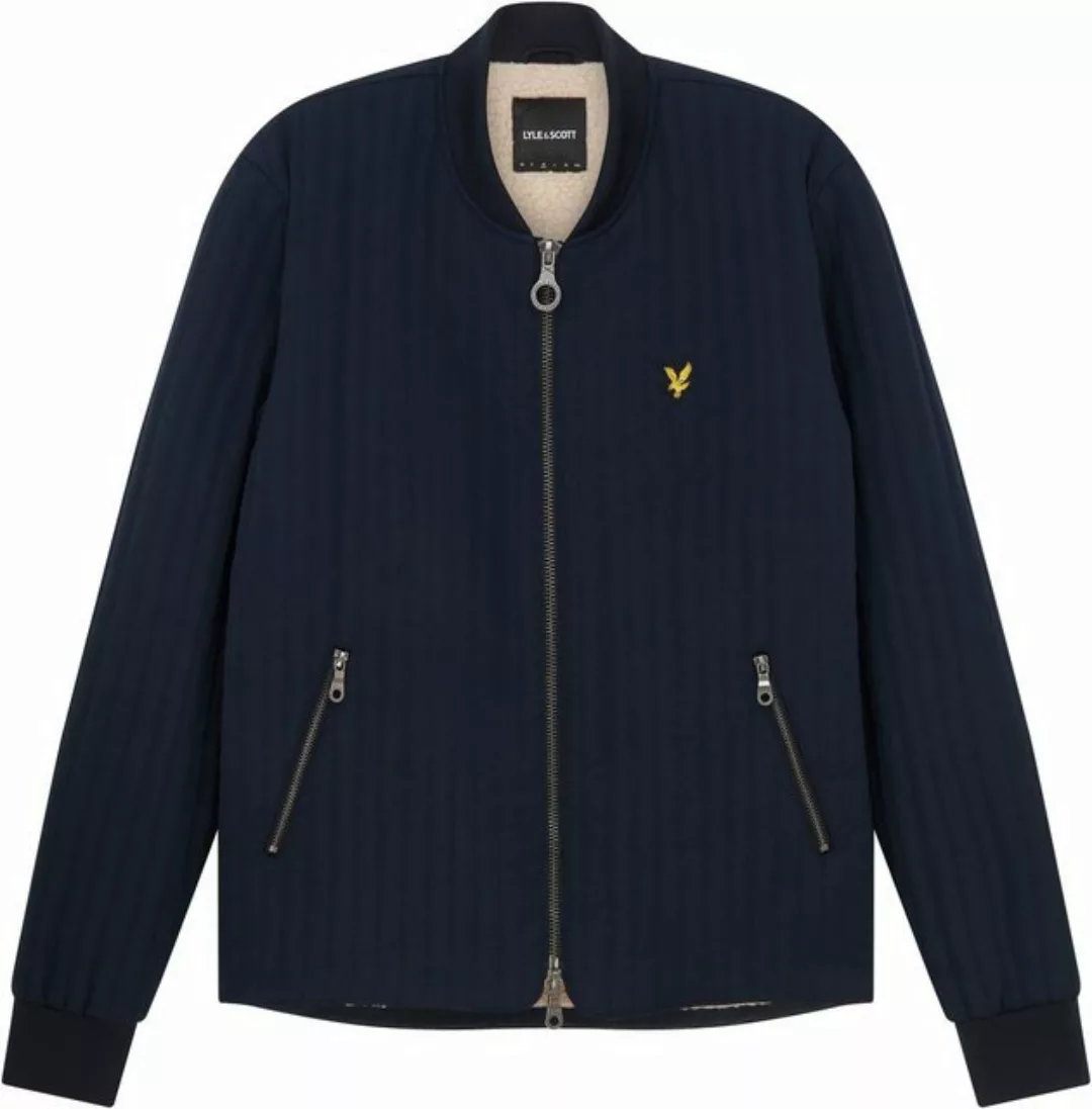 Lyle & Scott Bomberjacke mit vertikale Steppungen günstig online kaufen