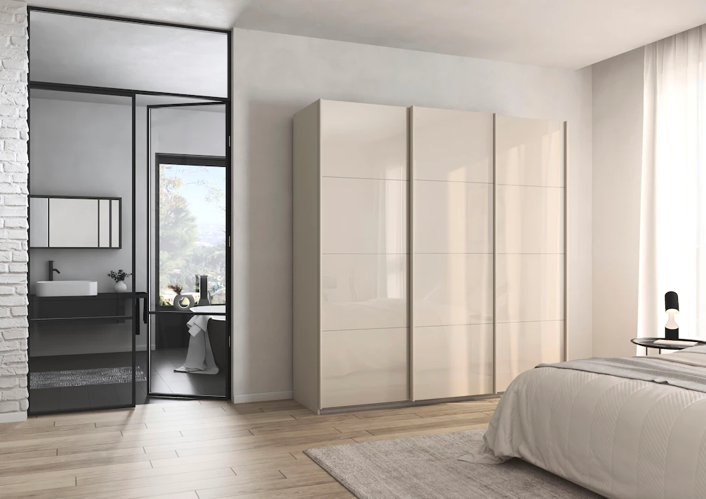 rauch Schwebetürenschrank "Kleiderschrank Schrank Garderobe AGORDO mit Glas günstig online kaufen