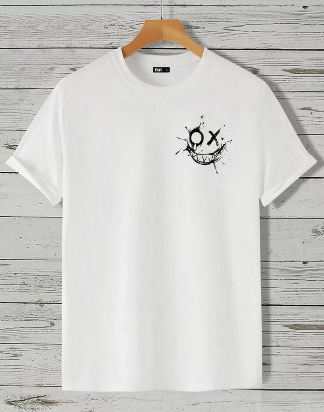 RMK T-Shirt RMK T-Shirt Herren Shirt Rundhals Vintage Smile Smiley aus 100% günstig online kaufen