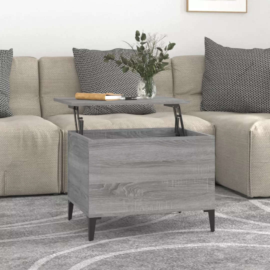 Vidaxl Couchtisch Grau Sonoma 60x44,5x45 Cm Holzwerkstoff günstig online kaufen