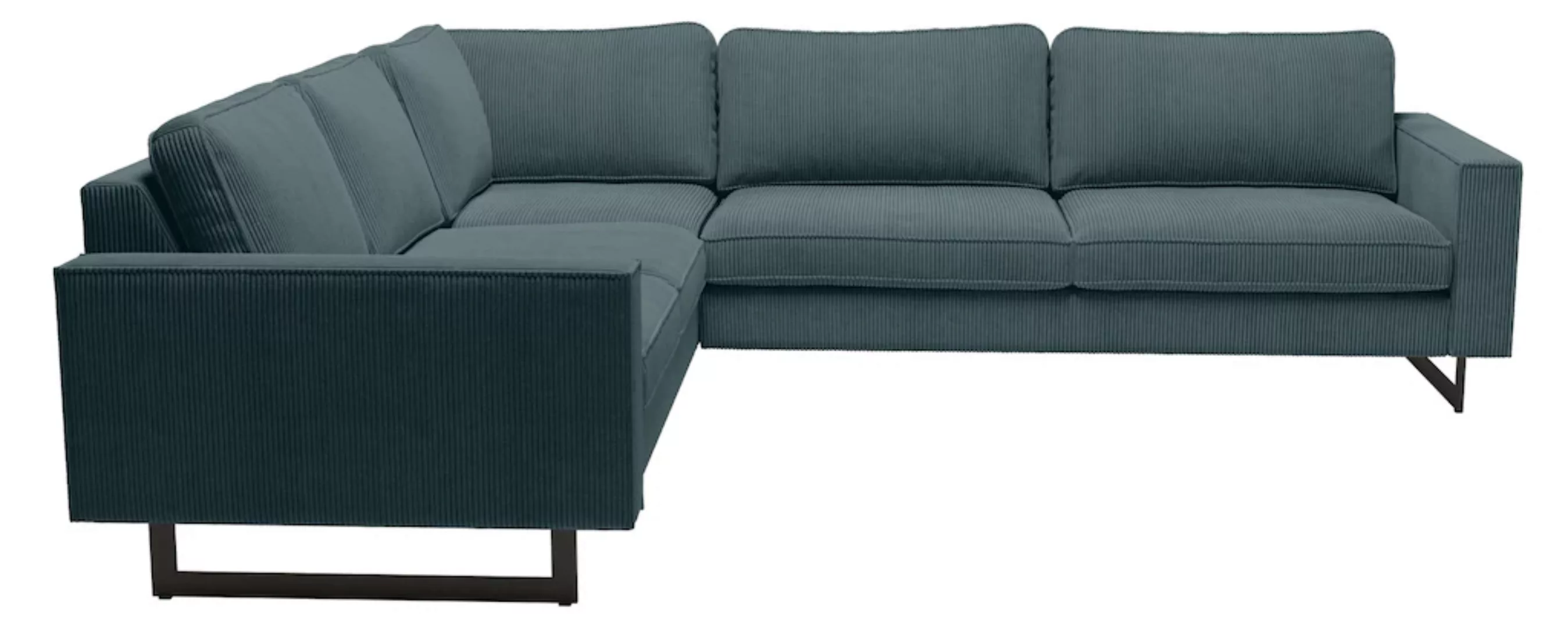 Places of Style Ecksofa "Pinto, XXL, 250/290 cm, langer Schenkel, Ottomane" günstig online kaufen