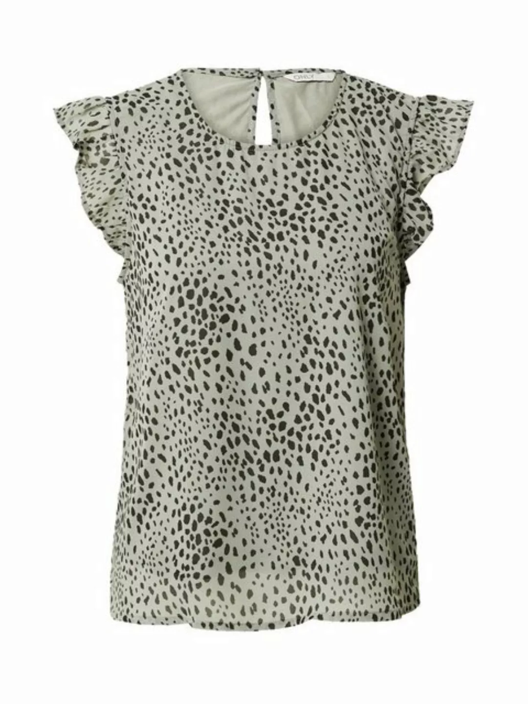 ONLY Blusenshirt Kurzarm Bluse Rundhals T-Shirt mit Rüschen Ärmeln ONLANN 4 günstig online kaufen