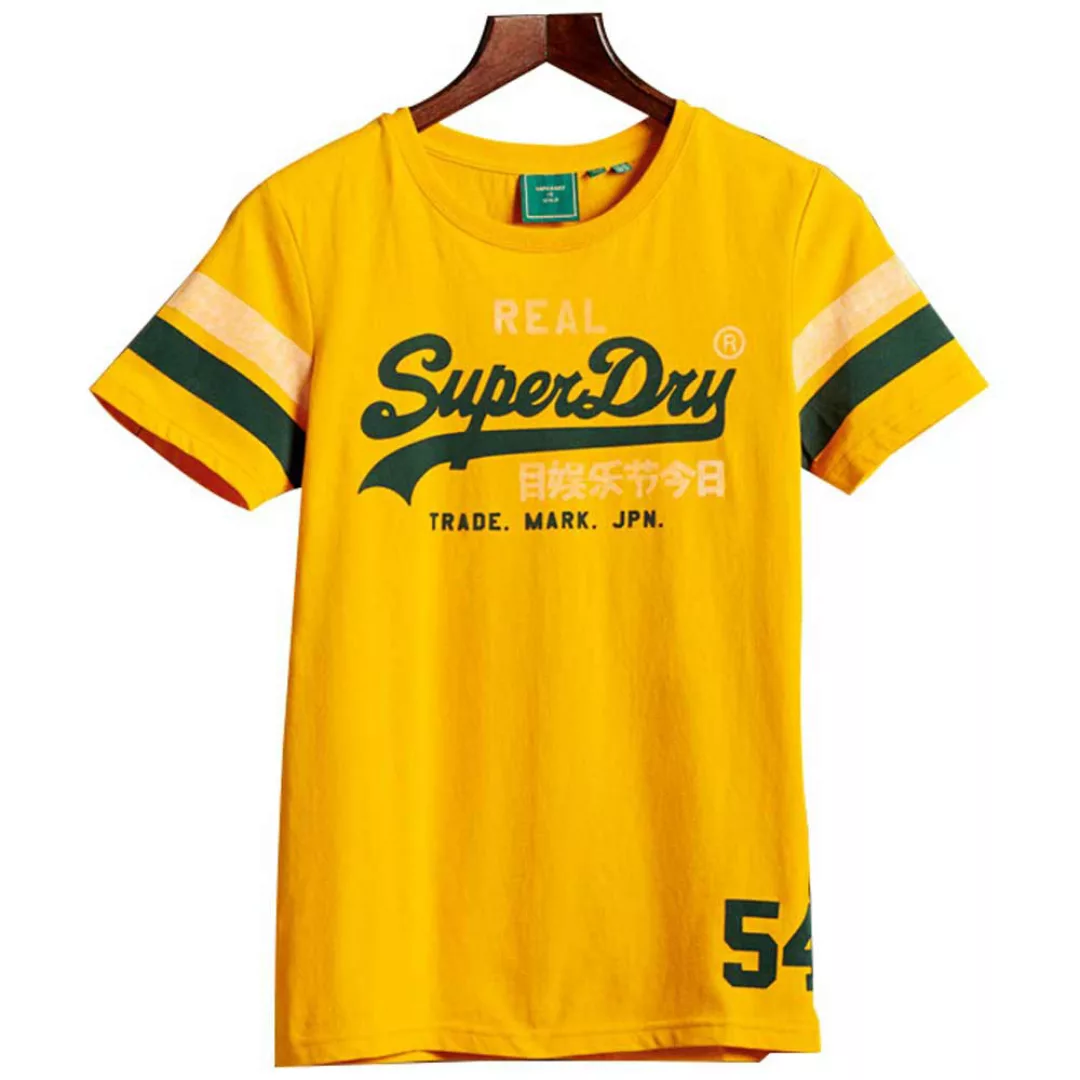 Superdry Vintage Logo Varsity Kurzarm T-shirt M Upstate Gold günstig online kaufen