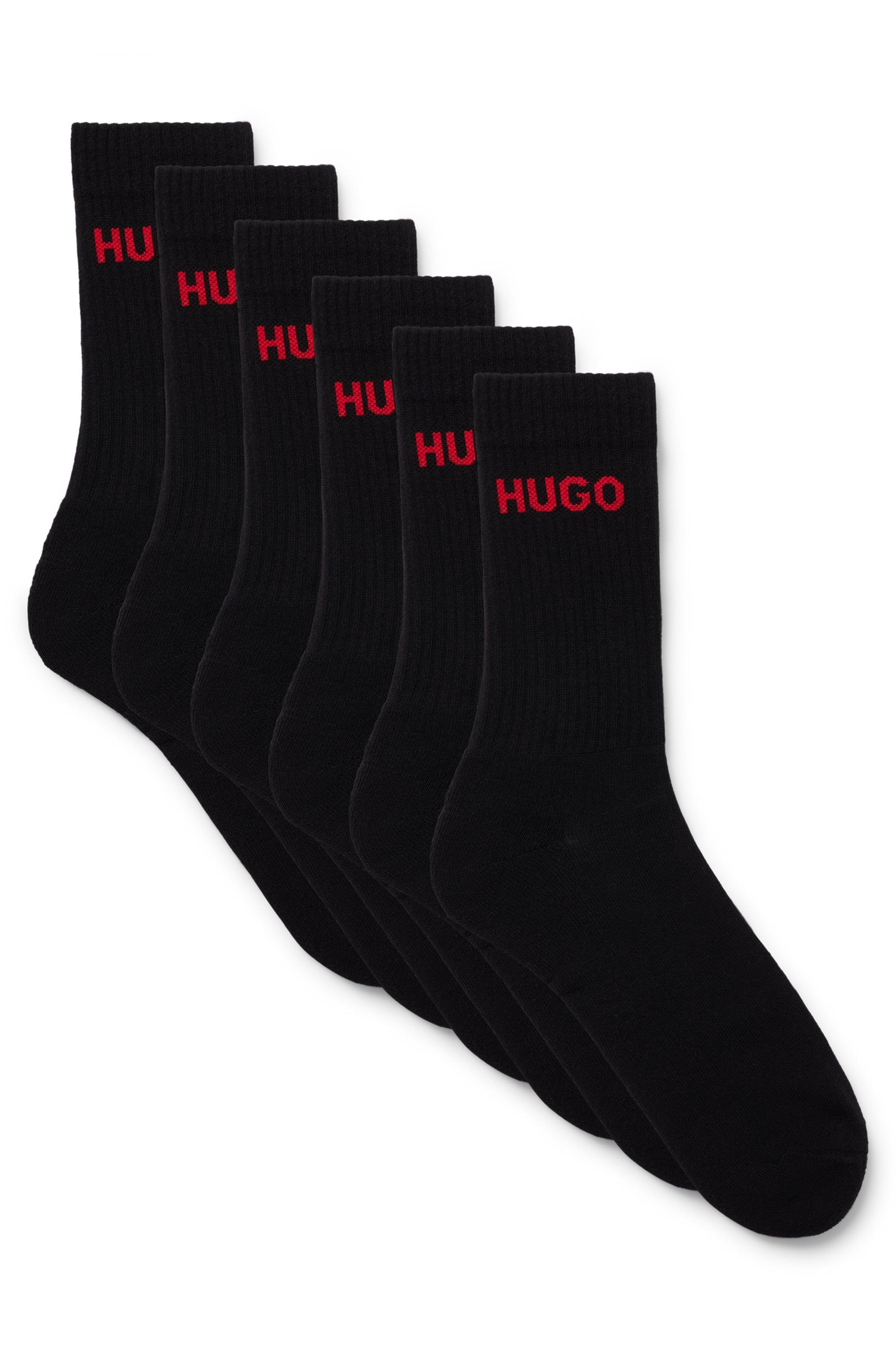 HUGO Socken 6P QS RIB LOGO günstig online kaufen