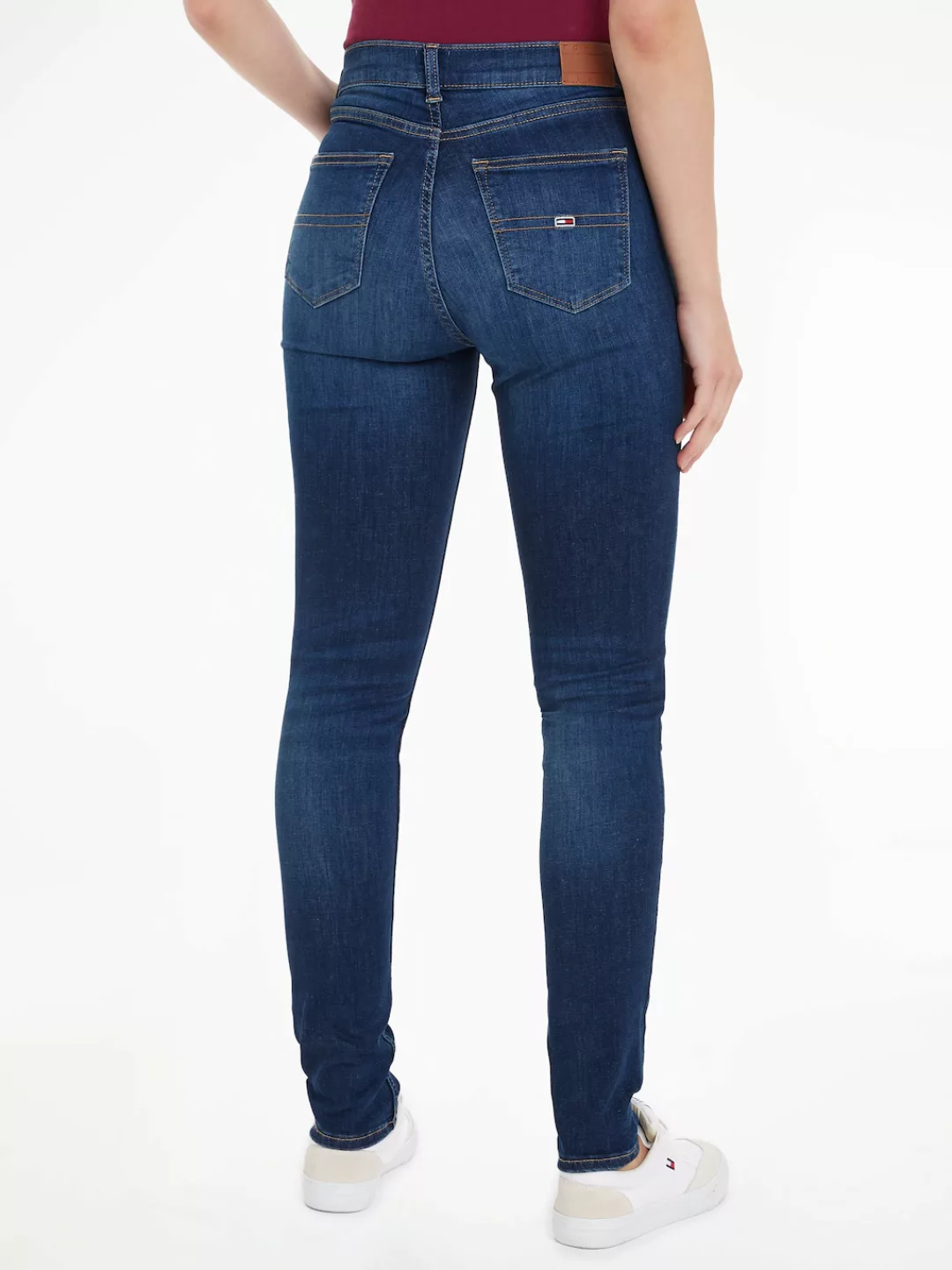 Tommy Jeans Skinny-fit-Jeans "Nora Mid Rise Skinny Fit", mit Waschung, Logo günstig online kaufen