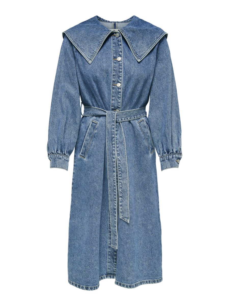ONLY Tall Detailreiches Jeanskleid Damen Blau günstig online kaufen