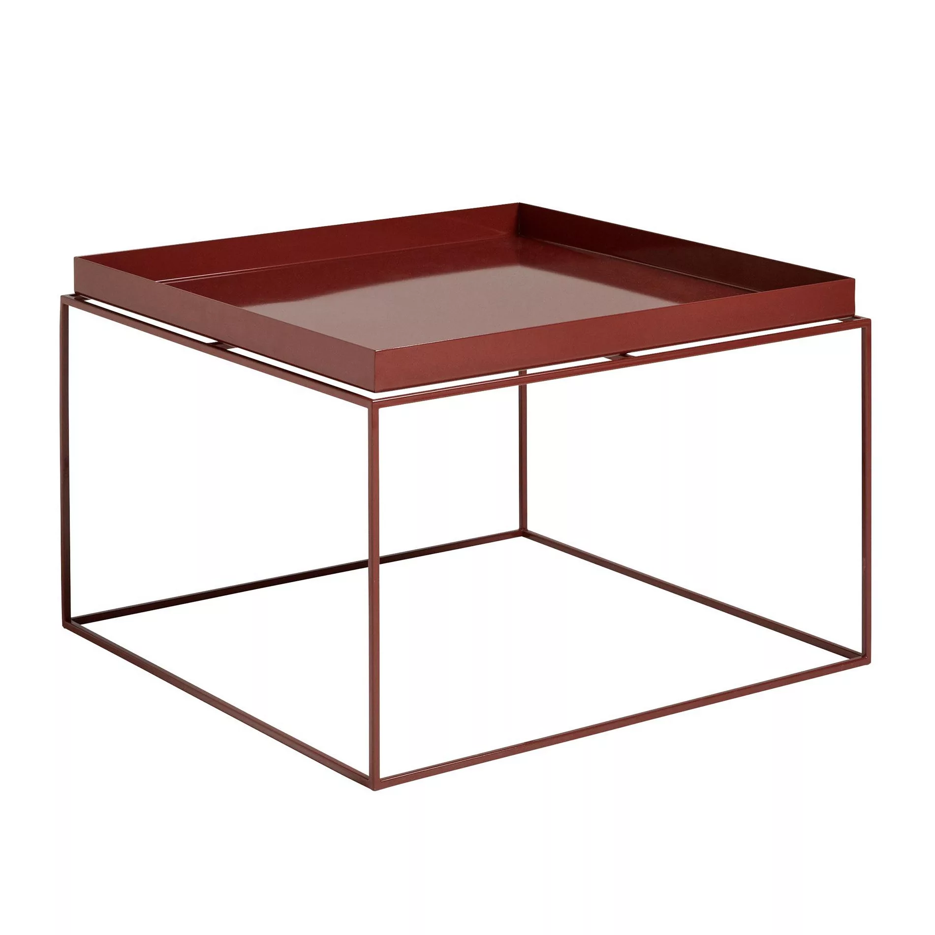 Hay Tray Table Beistelltisch 60 x 60 cm Schokolade glänzend günstig online kaufen