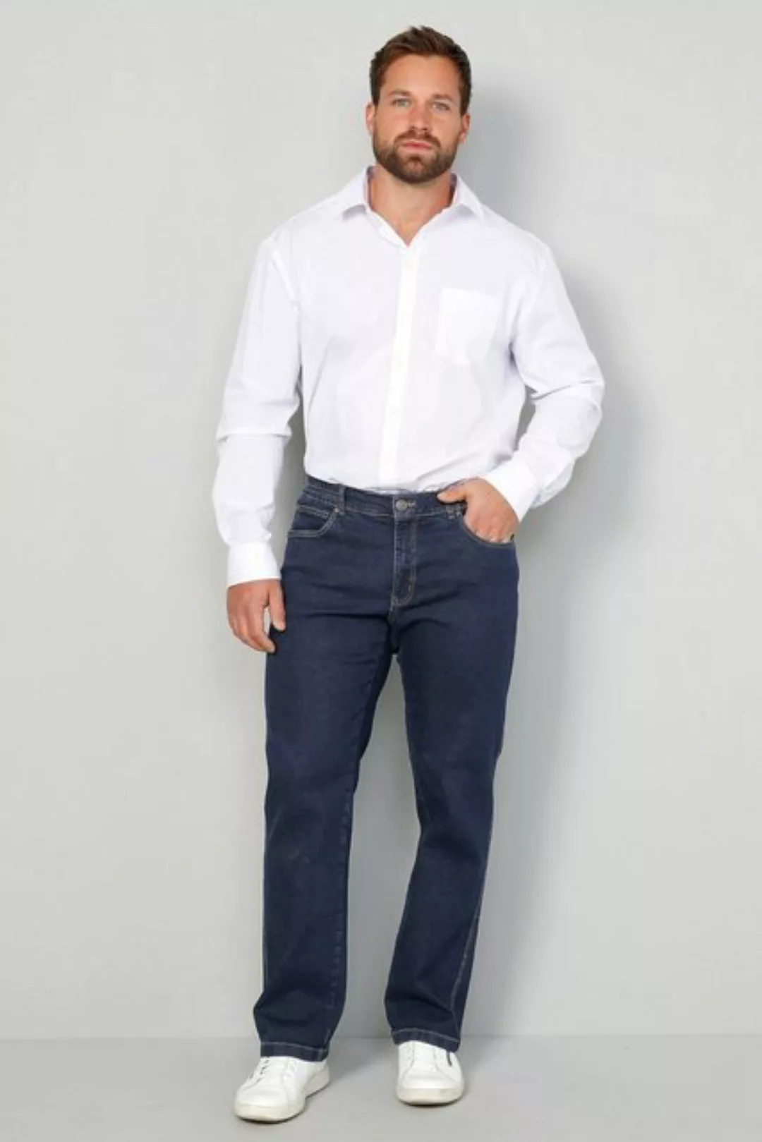 Boston Park 5-Pocket-Jeans Boston Park Jeans Straight Fit Sicherheitstasche günstig online kaufen