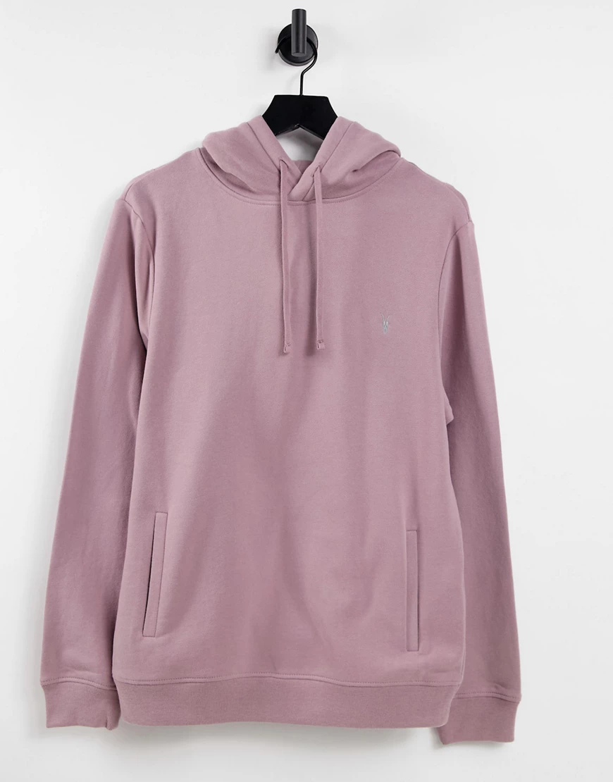 AllSaints – Raven – Kapuzenpullover in Rosa günstig online kaufen