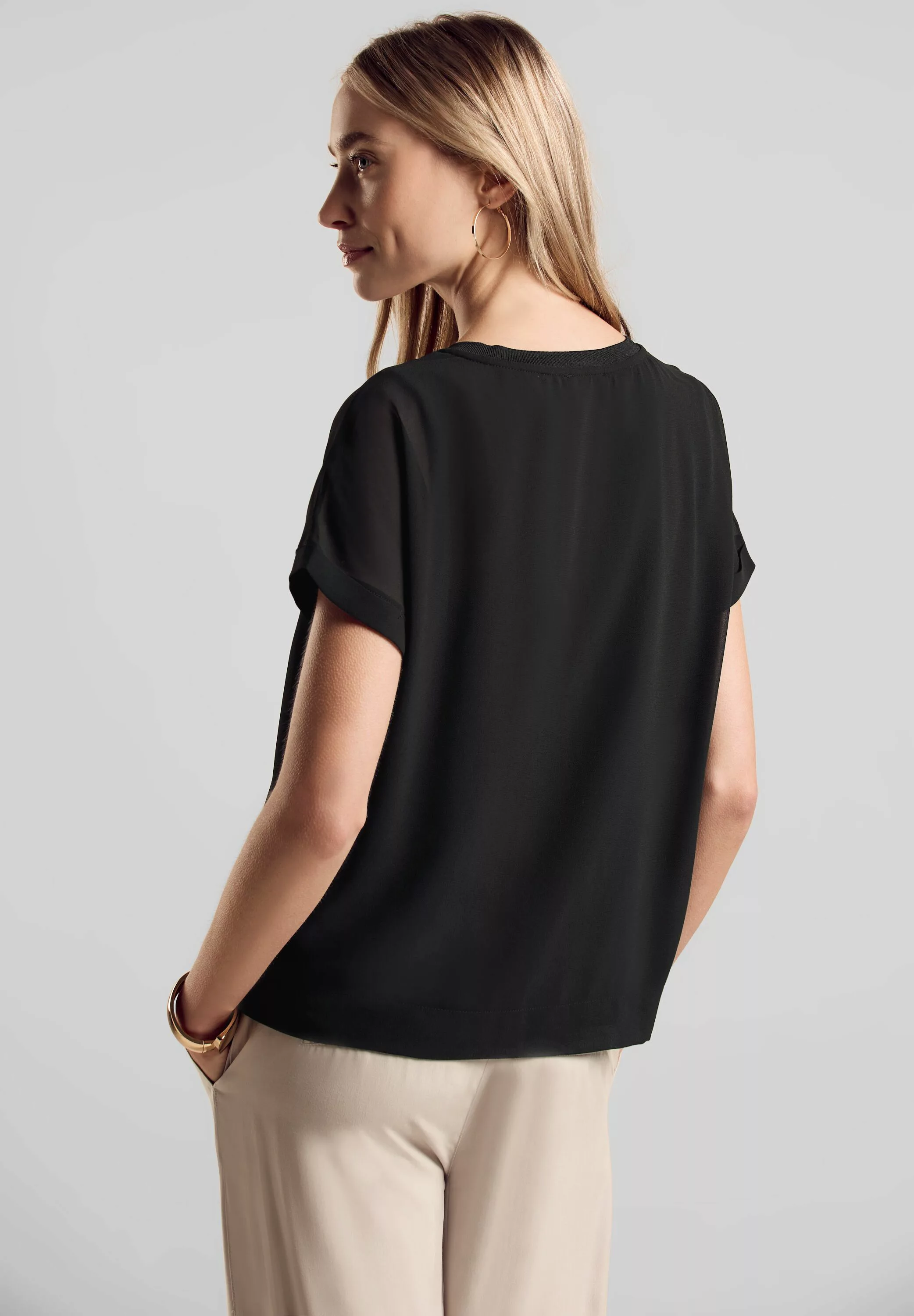 STREET ONE 2-in-1-Top, mit Mesh-Detail günstig online kaufen