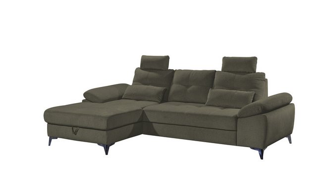 ED EXCITING DESIGN Ecksofa "Auckland L-Form", mit Bettfunktion, Bettkasten, günstig online kaufen