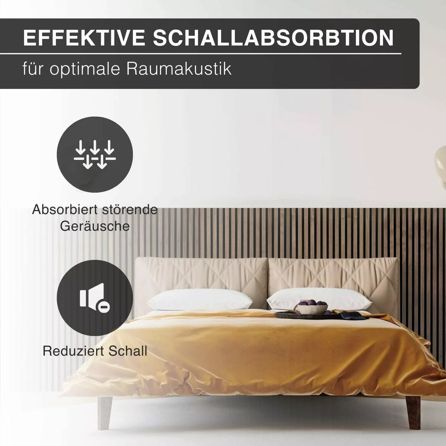 exeta Wandpaneel Akustikpaneele 4St je 60x120cm günstig online kaufen